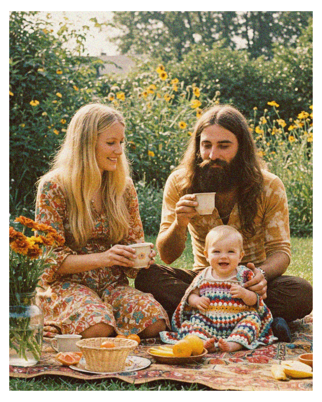 Illustration representing nature or 'hippy' names